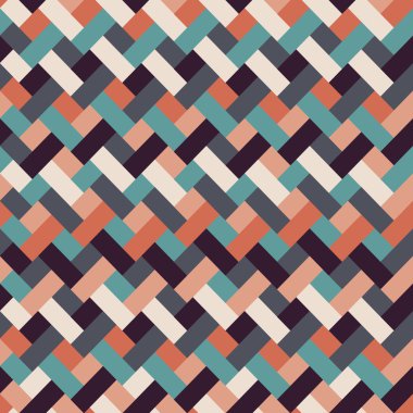 Retro geometrik seamless modeli