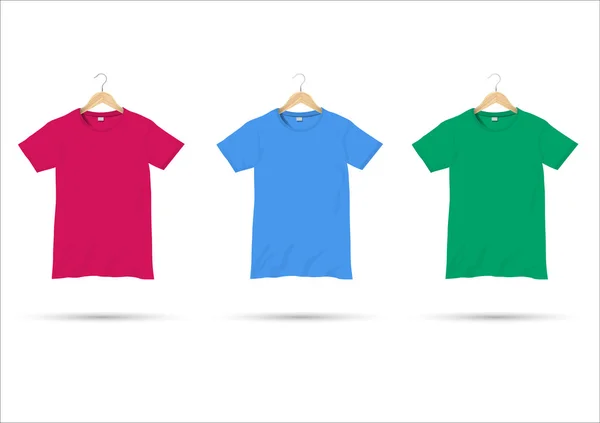 T-Shirts auf Kleiderbügeln — Stockvektor