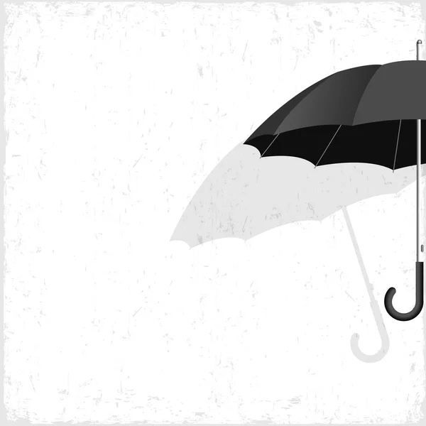 Parapluie noir — Image vectorielle