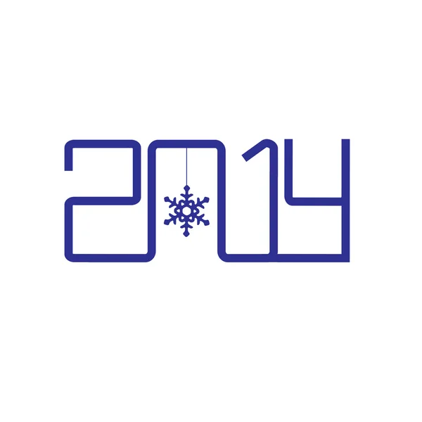 Diseño feliz año nuevo 2014 — Archivo Imágenes Vectoriales