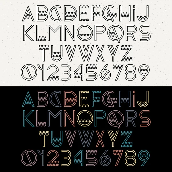 Lettres alphabétiques — Image vectorielle