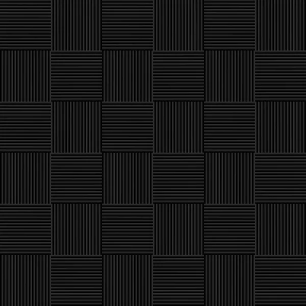 黑色无缝柳条模式 — 图库矢量图片