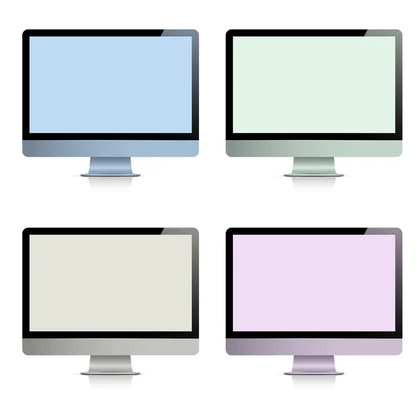 Computer displays — Stock Vector