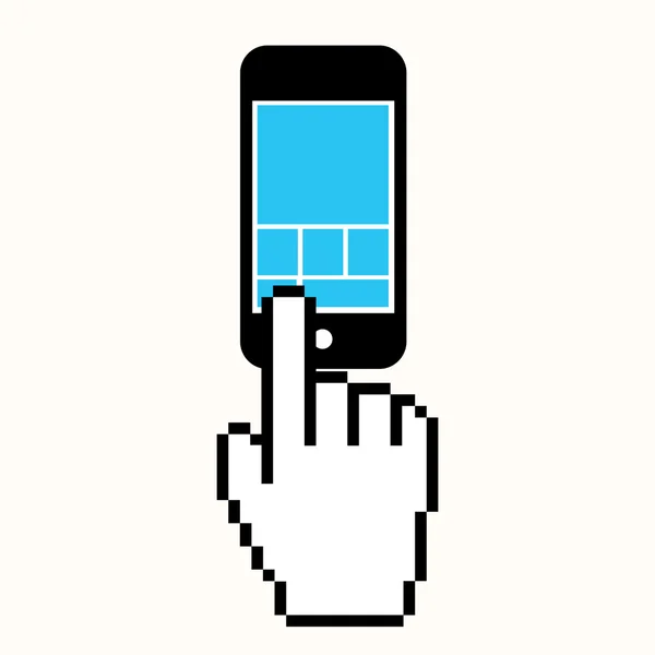 Mobile phone screen — Stock Vector