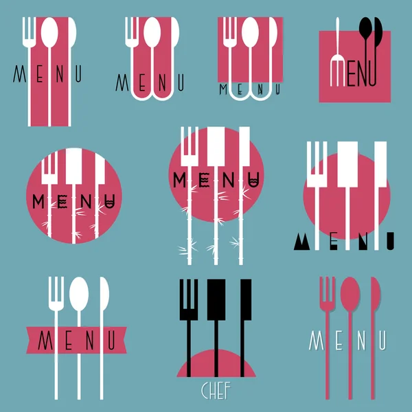 Menu du restaurant Set — Image vectorielle