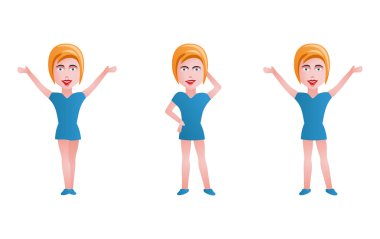 güzel mutlu ofis kadını pozlar