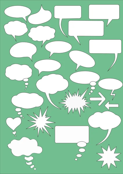 Comics Bubbles — Stock Vector