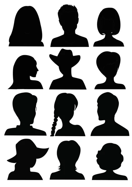 Anonymous Mugshots — Stock Vector