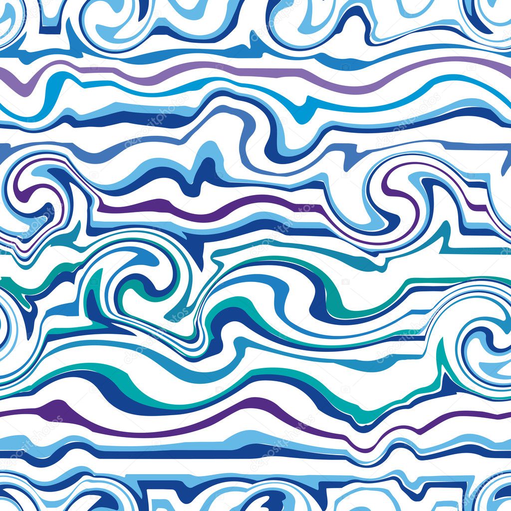 Seamless vector wave pattern