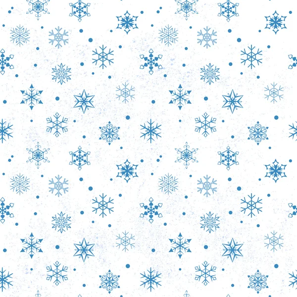 Wzór snowflake bez szwu — Wektor stockowy