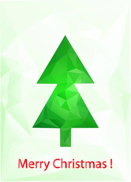 Christmas tree made of rectangles — Stock Vector