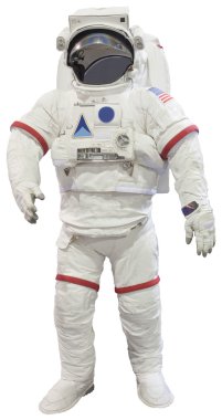 Astronauts isolated white