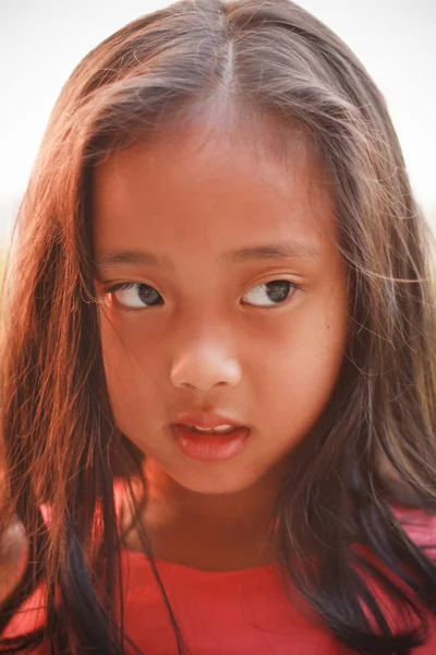 Portrait of a girl in emotion — Stock Photo, Image