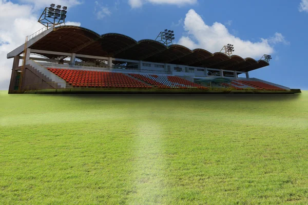 yeşil çim ve Futbol Spor Stadyumu