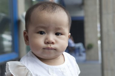 Asyalı bebek yüzü