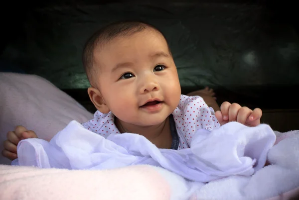 Face of asian baby — Stock Photo, Image