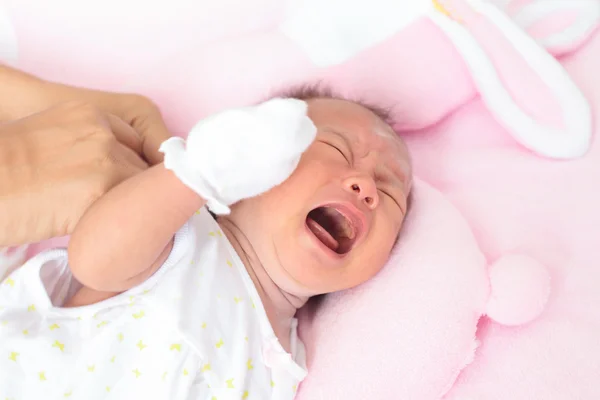 Rosto de bebê asiático — Fotografia de Stock