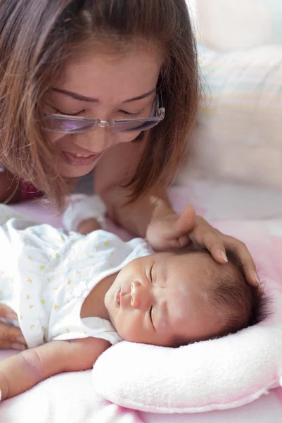 Face of asian baby — Stock Photo, Image