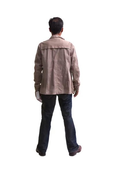Rear view of asian man forty year old — Stock Photo, Image
