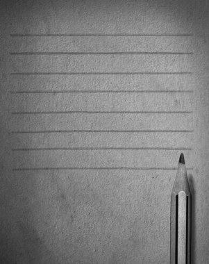 kalem ve kağıt hattı ile