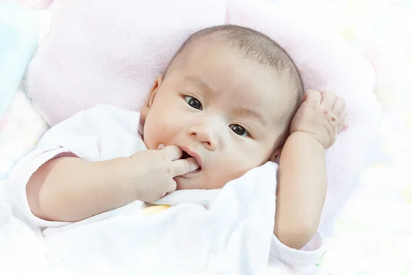 Face of asian baby — Stock Photo, Image