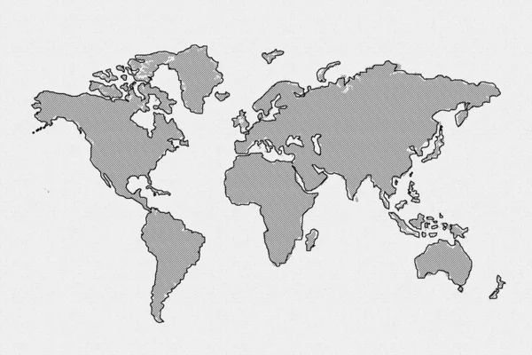 World map — Stock Photo, Image