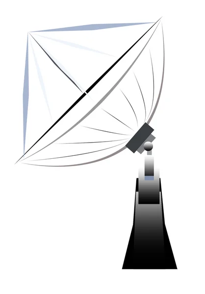 Hareket eden telefon, uydu anteni — Stok fotoğraf