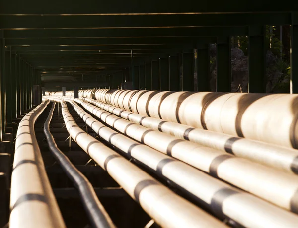 Pipe line in heavy industry — Stock Photo, Image