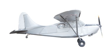 eski izole klasik uçak beyaz arka plan