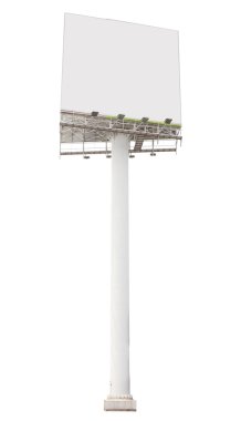 büyük billbroad izole beyaz