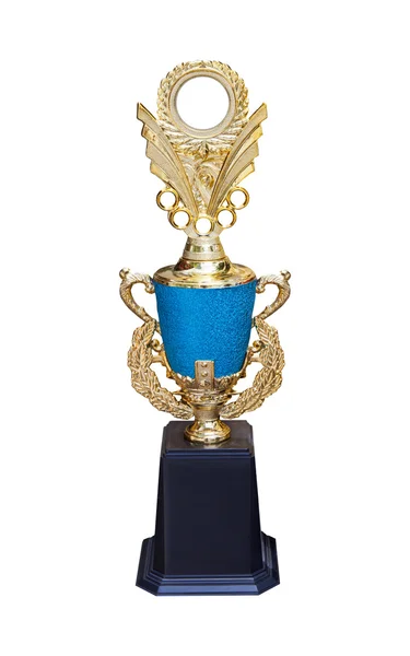 Campeonato de copa de oro aislado en blanco — Foto de Stock