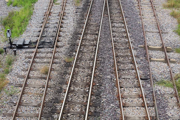 Junção ferroviária — Fotografia de Stock