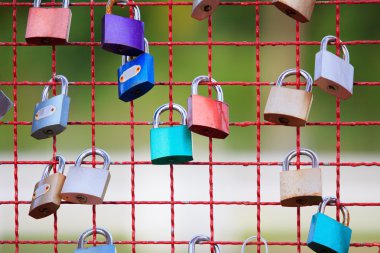 anahtar kilit çelik net çit ile sığ derinlik-in tarla