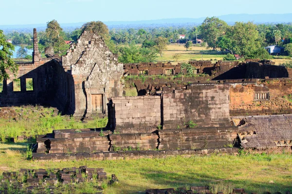 座 wat phu 占巴塞老挝两个老挝世界文化遗产之一的南部 — 图库照片