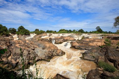liphi su düşüşü veya laos güney doğu Asya'da hedef biri güney Champasak Mekong nehri