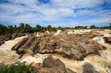 su damla liphi veya champasak mekong Nehri Güney Laos
