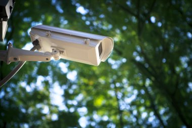 Açık Bahçe pa izlerken güvenlik cctv kamera güvenlik