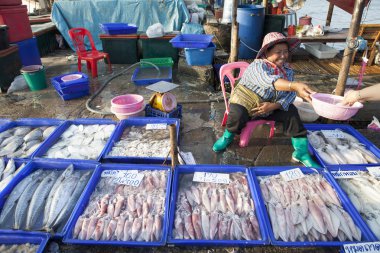 insanlar balık Market