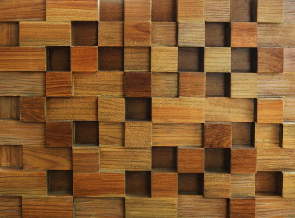 Texturé de cube de bois utilisation de fond pour la forme polyvalente et — Photo