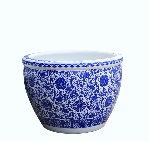Velho chinês flores padrão estilo pintura na tigela de cerâmica , — Fotografia de Stock