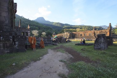 loas champasak-21 Kasım: prasat wat phu önemli ziyaretçi 