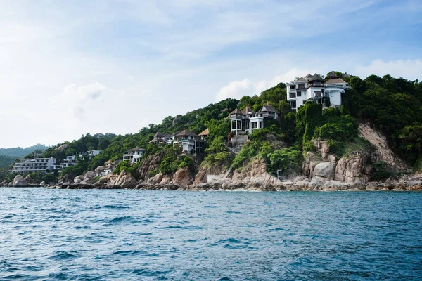 Krásný Skalní Klip Ostrově Koh Tao Jižně Thajska — Stock fotografie