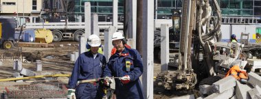 sektör çalışanları ve ağır makine