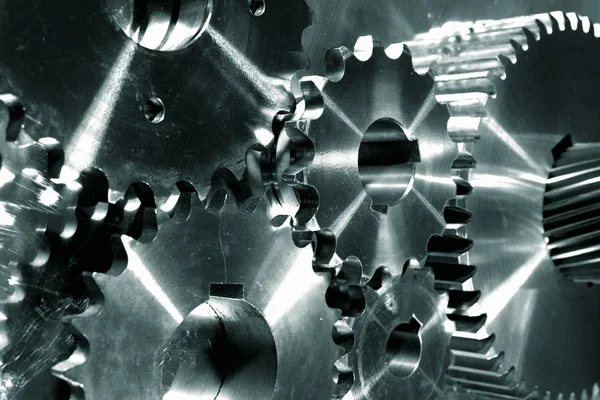 티타늄 파워 기어와 바퀴 — 스톡 사진