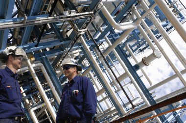 Petrol ve gaz endüstrisi ile işçi
