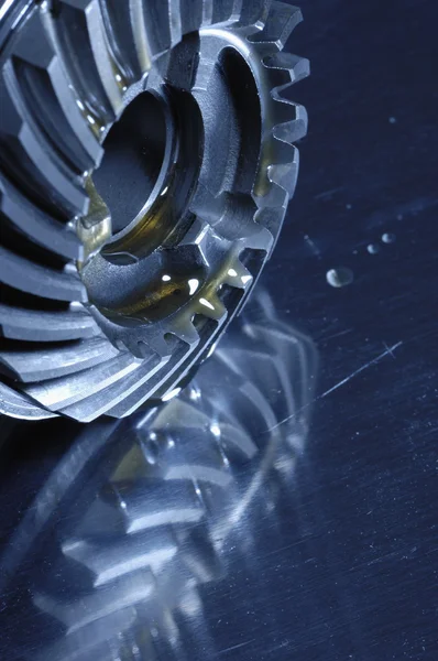 Aerospace titanium gears — Stock Photo, Image