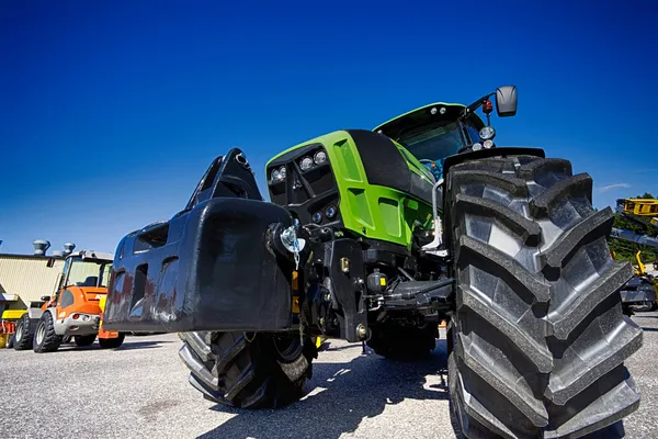 Modern farming tractor, latest hi-tech model — Stock Photo, Image