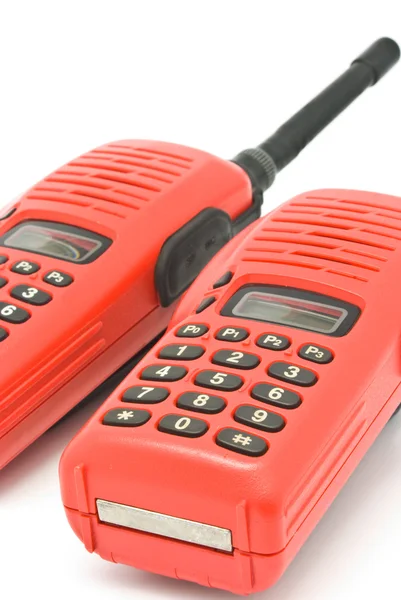 Red radio communication — Stock Photo, Image