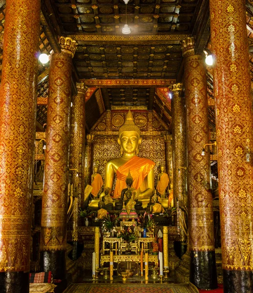 Wat xieng thong chrám, luang pra bang, laos — Stock fotografie