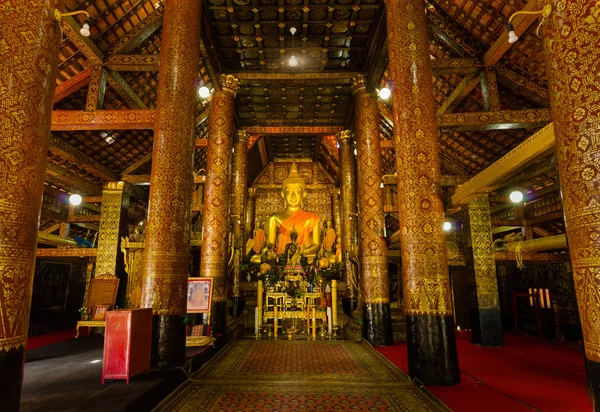 Wat xieng thong chrám, luang pra bang, laos — Stock fotografie